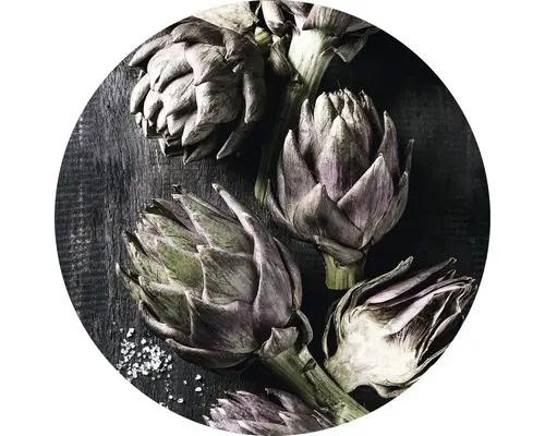 Glasbild rund Artischocken Ø 30 cm