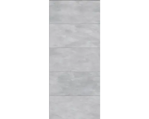 Duschrückwand Breuer Decodesign 1000x2550x3 mm Dekor große Fliese grau