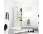 Hornbach Duschrückwand Breuer Decodesign 900x2100x3 mm Zen & Wasser