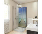Hornbach Duschrückwand Breuer Decodesign 900x2100x3 mm Foto Steg