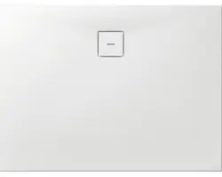 Extraflache Reckteck-Duschwanne Breuer Modern Line Steinoptik weiß 140x75x4 cm