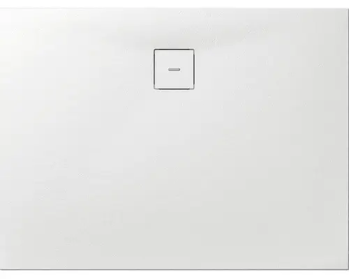 Extraflache Reckteck-Duschwanne Breuer Modern Line Steinoptik weiß 140x75x4 cm