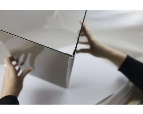 Außen-Eckeverbinder Breuer Decodesign 2100 mm chrom für 3 mm Rückwände