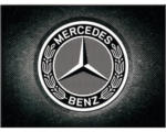 Hornbach Magnet 6x8 cm Mercedes-Benz, Logo Black