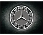 Hornbach Magnet 6x8 cm Mercedes-Benz, Logo Black
