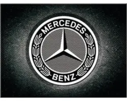Magnet 6x8 cm Mercedes-Benz, Logo Black