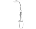 Hornbach Duschsäule Schulte Square White Style D96354 02 mit Thermostat chrom/weiß