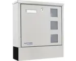 Hornbach Wandbriefkasten Rottner Lago inox 305x330x97 mm edelstahl