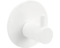 Klebehaken Form & Style rund weiß matt