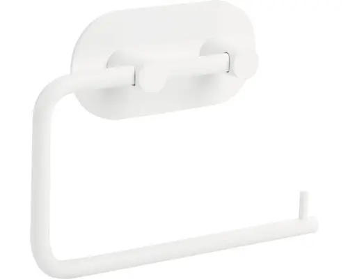 Toilettenpapierhalter Form & Style rund ohne Deckel weiß matt