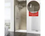 Hornbach Raumdusche Schulte ExpressPlus MasterClass M6 500x2000 mm Echtglas Klar hell chromoptik mit schmutzabweisender Glasbeschichtung