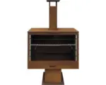 Hornbach Westmann Gartenkamin mit Grillfunktion Stahl rost