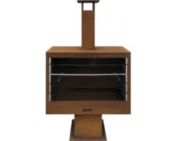 Westmann Gartenkamin mit Grillfunktion Stahl rost