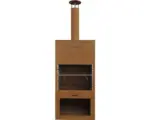 Hornbach Westmann Feuerstelle mit Grillfunktion Stahl rost