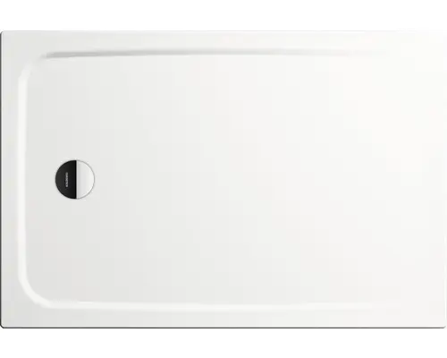 Extraflache Rechteck-Duschwanne Kaldewei Cayonoplan 80x100x1,8 cm weiß matt mit Antirutschbeschichtung