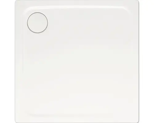 Extraflache Duschwanne Kaldewei Superplan Plus 100x100x2,5 cm weiß matt mit Antirutschbeschichtung