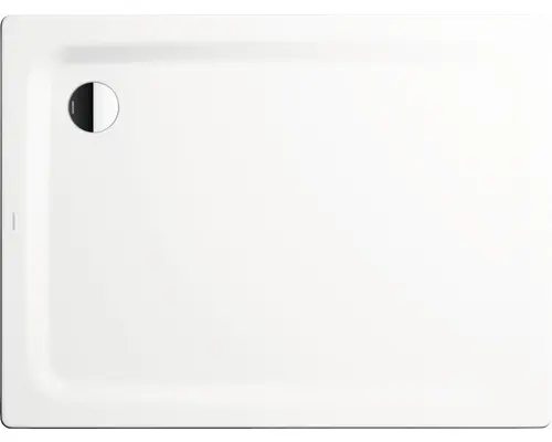 Extraflache Rechteck-Duschwanne Kaldewei Superplan 75x90x2,5 cm weiß matt mit Antirutschbeschichtung