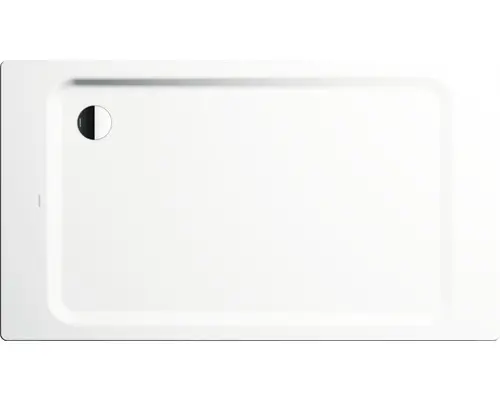 Extraflache Rechteck-Duschwanne Kaldewei Superplan XXL 75x140x4 cm weiß matt mit Antirutschbeschichtung