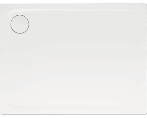 Extraflache Rechteck-Duschwanne Kaldewei Superplan Plus 80x120x2,5 cm weiß matt mit Antirutschbeschichtung