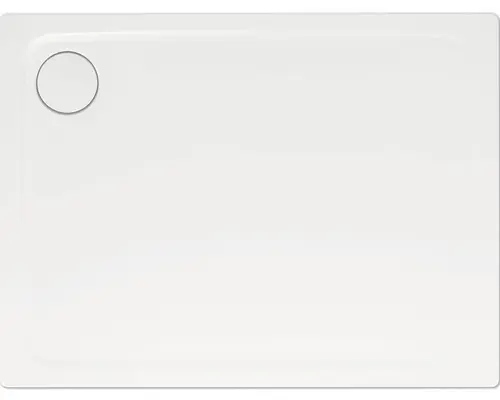 Extraflache Rechteck-Duschwanne Kaldewei Superplan Plus 75x120x2,5 cm weiß matt mit Antirutschbeschichtung