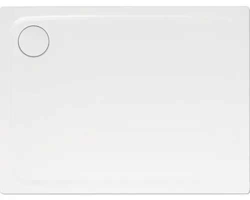 Extraflache Rechteck-Duschwanne Kaldewei Superplan Plus 75x100x2,5 cm weiß matt mit Antirutschbeschichtung
