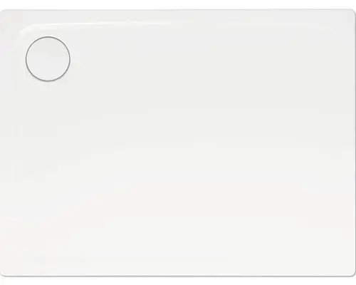 Extraflache Rechteck-Duschwanne Kaldewei Superplan Plus 100x120x2,5 cm weiß matt mit Antirutschbeschichtung