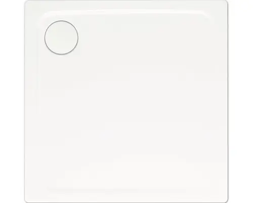 Extraflache Duschwanne Kaldewei Superplan Plus 120x120x2,5 cm weiß matt mit Antirutschbeschichtung