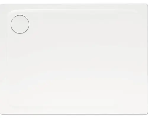 Extraflache Rechteck-Duschwanne Kaldewei Superplan Plus 70x120x2,5 cm weiß matt mit Antirutschbeschichtung