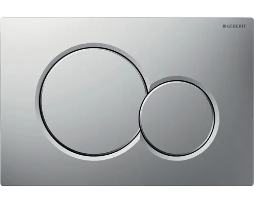 Betätigungsplatte Geberit Sigma 01 2-Mengentechnik mattchrom lackiert