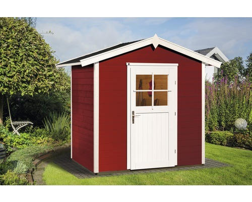 Gartenhaus weka 223 205 x 154 cm rot