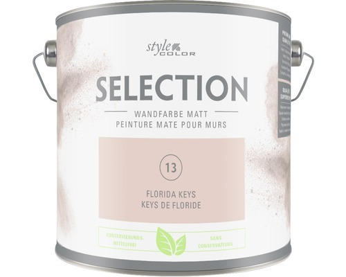 Premium Wandfarbe Style Color SELECTION 13 konservierungsmittelfrei Florida Keys 2,5 L