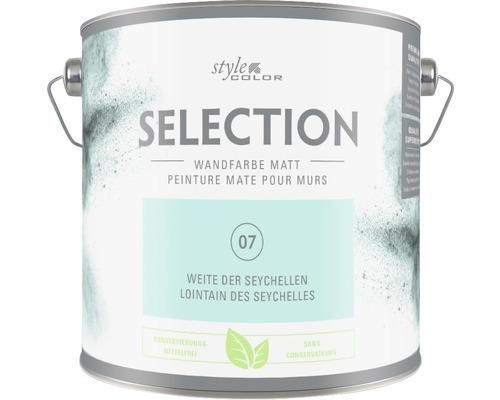 Premium Wandfarbe Style Color SELECTION 07 konservierungsmittelfrei Weite der Seychellen 2,5 L