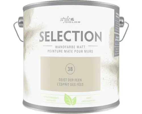 Premium Wandfarbe Style Color SELECTION 38 konservierungsmittelfrei Geist der Feen 2,5 L