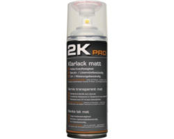 Sprühlack 2K PRO matt Klarlack 400 ml