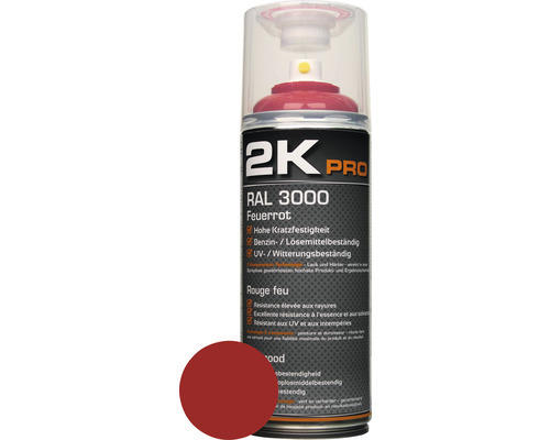 Sprühlack 2K PRO glanz RAL 3000 feuerrot 400 ml