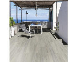 FLAIRSTONE Feinsteinzeug Terrassenplatte Legno Freddo rektifizierte Kante 80 x 20 x 3 cm