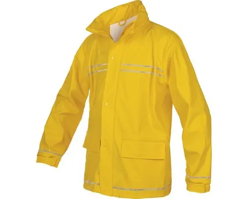 Regenjacke Größe L mit Reflexstreifen gelb