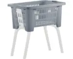 Hornbach Wäschekorb mit ausklappbaren Beinen blau