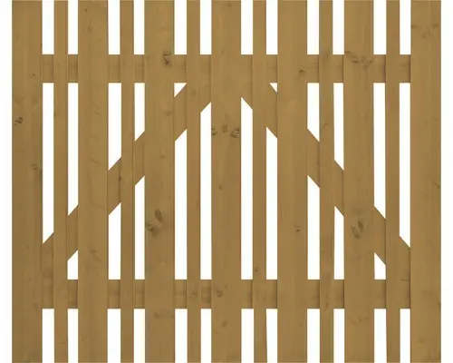 Einzeltor Konsta Eco ohne Schloßfräsung 100 x 80 cm honig