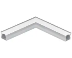 LED Stripe Eckverbinder Verbindungsstück 11 cm Serie Recessed Profile 2alu