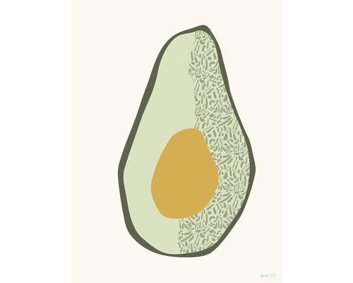 Kunstdruck Avocado 40x50 cm