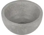 Hornbach Aufsatzwaschbecken Ruz Naturstein rund Ø 23 cm grau