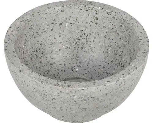 Aufsatzwaschbecken Ruz Naturstein rund Ø 23 cm grau grün