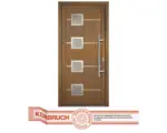 Hornbach Haustür Signum Modell 1 RC2 Kunststoff goldenoak/goldenoak 980 x 2000 mm DIN Rechts