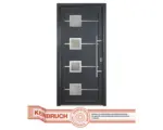 Hornbach Haustür Signum Modell 1 RC2 Kunststoff titan/titan 980 x 2000 mm DIN Rechts