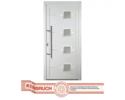 Haustür Signum Modell 1 RC2 Aluminium weiß/weiß 1080 x 2000 mm DIN Links