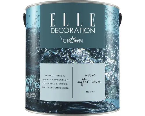 ELLE Decoration Wandfarbe Matt No. 212 Wave Aft. Wave 2,5 L