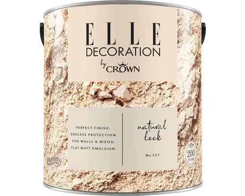 ELLE Decoration Wandfarbe Matt No. 531 Natural Look 2,5 L