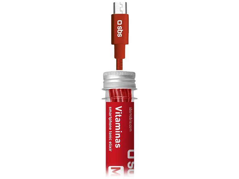Câble USB 2.0 - Type micro USB SBS Rouge