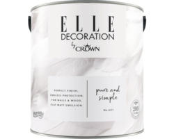 ELLE Decoration Wandfarbe Matt No. 601 Pure & Simple 2,5 L